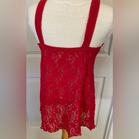 Ambrielle Floral Sexy Sleepwear Lace
Lingerie/ Nightie Red Size XL - Picture 3 of 6